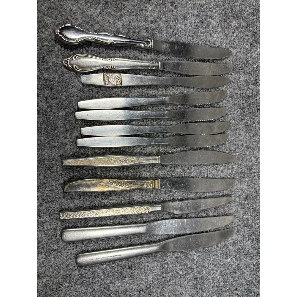Mixed‎ Lot 13 Stainless Steel Knives